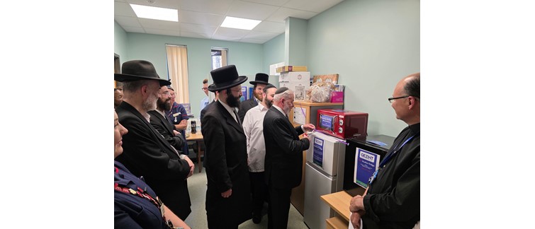 Jewish community and charity leaders opens the new prayer facility at Southend Hospital